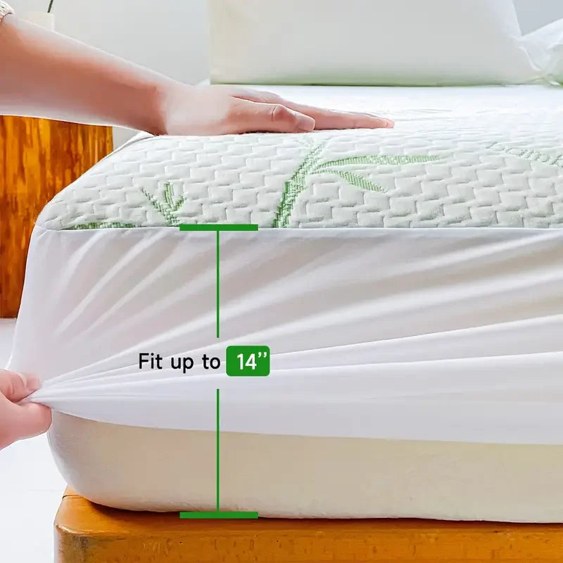 Glittzify ™ Waterproof Bamboo Mattress Cover