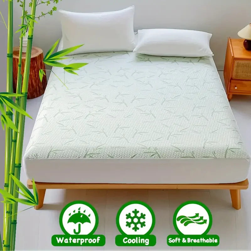 Glittzify ™ Waterproof Bamboo Mattress Cover