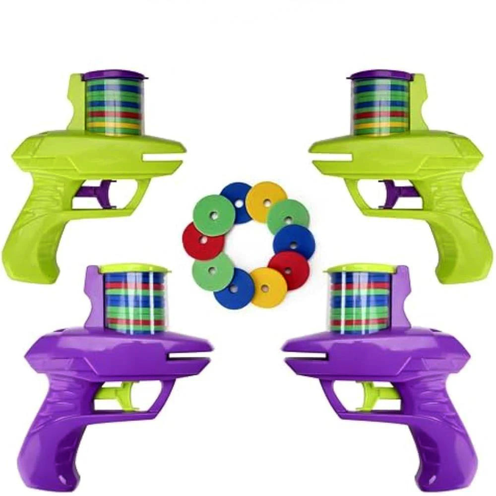 Glittzify ™ Kids Outdoor Game Foam Disc Gun