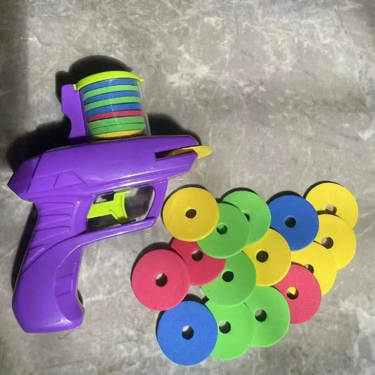 Glittzify ™ Kids Outdoor Game Foam Disc Gun