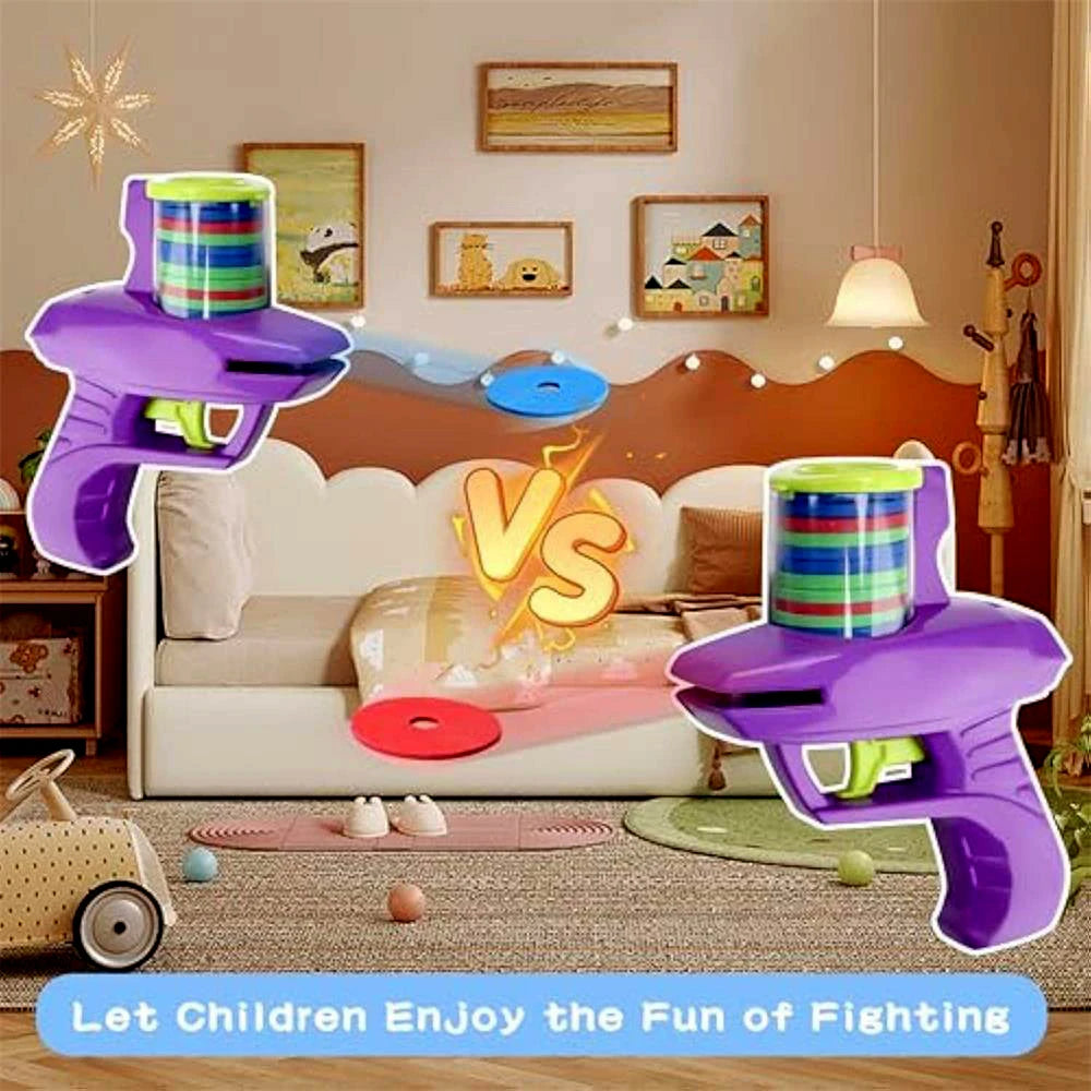 Glittzify ™ Kids Outdoor Game Foam Disc Gun