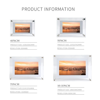 Glittzify ™ Acrylic Digital Photo Frame