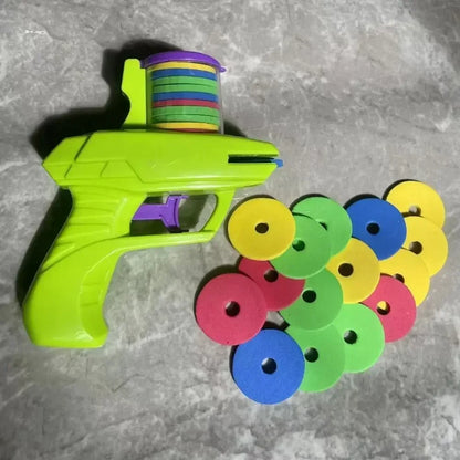 Glittzify ™ Kids Outdoor Game Foam Disc Gun